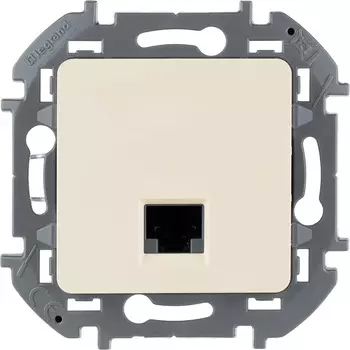 Розетка компьютерная Legrand Inspiria встраиваемая слоновая кость RJ45 (673826)