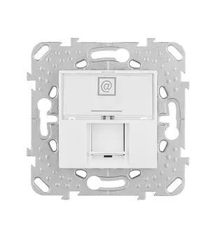 Розетка компьютерная Schneider Electric Unica встраиваемая белая RJ45 (MGU5.421.18ZD)