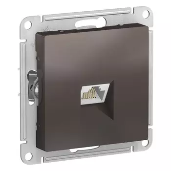 Розетка компьютерная Systeme Electric AtlasDesign встраиваемая мокко RJ45 (ATN000683)