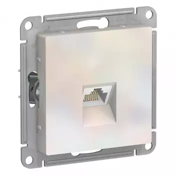 Розетка компьютерная Systeme Electric AtlasDesign встраиваемая жемчуг RJ45 (ATN000486)
