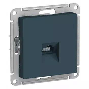 Розетка компьютерная Systeme Electric AtlasDesign встраиваемая изумруд RJ45 (ATN000883)