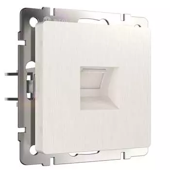 Розетка компьютерная Werkel встраиваемая перламутровая рифленая RJ45 (a051190)