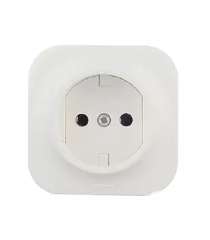 Розетка Legrand Quteo накладная белая (782210)