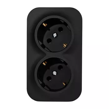 Розетка Legrand Quteo накладная черная (782470)