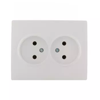 Розетка Lezard Karina встраиваемая белая (707-0200-128B)