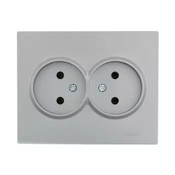 Розетка Lezard Vesna встраиваемая платина (742-3500-128B)