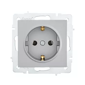 Розетка Lezard Vesna встраиваемая платина (742-3588-122B)