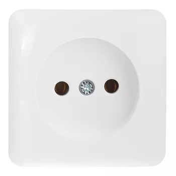 Розетка Lezard VIOLA 751-0200-121 открытая установка белый без заземления