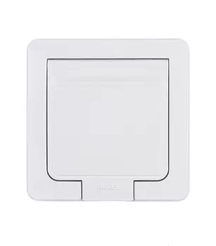 Розетка Hegel Master встраиваемая белая с крышкой (РС16-511)