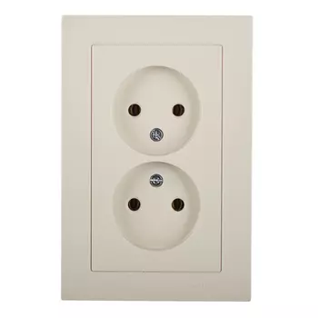 Розетка Systeme Electric AtlasDesign встраиваемая бежевая (ATN000220)