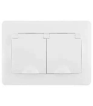 Розетка Systeme Electric Blanca встраиваемая белая со шторками (BLNRS441121)