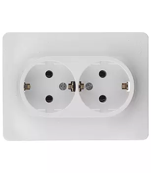 Розетка Systeme Electric Glossa встраиваемая белая (GSL000124)