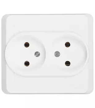 Розетка Systeme Electric Этюд встраиваемая белая (PC16-005B)