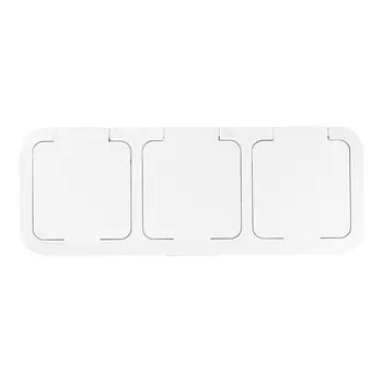 Розетка Svet накладная белая со шторками (EV 0366-8630)