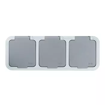 Розетка Svet накладная серая (EV 0366-6635)