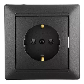 Розетка Svet Стиль встраиваемая графит (EV 0365-6211)