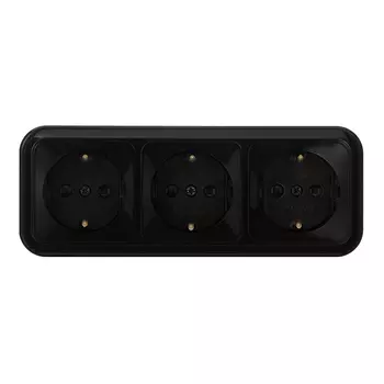 Розетка Svet накладная черная (EV0361-8431)