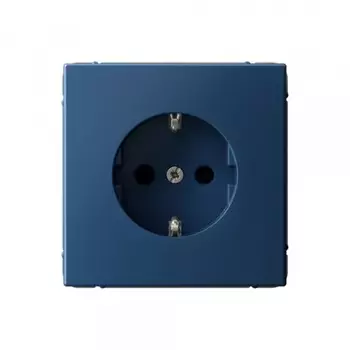 Розетка Systeme Electric ArtGallery встраиваемая аквамарин со шторками (SE GAL001145)