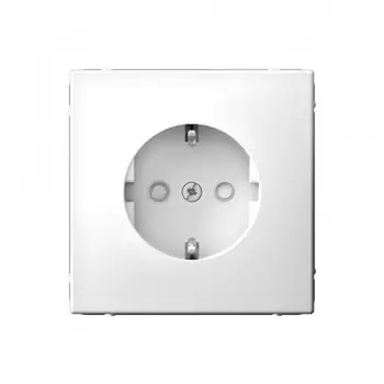 Розетка Systeme Electric ArtGallery встраиваемая белая со шторками (GAL000145)