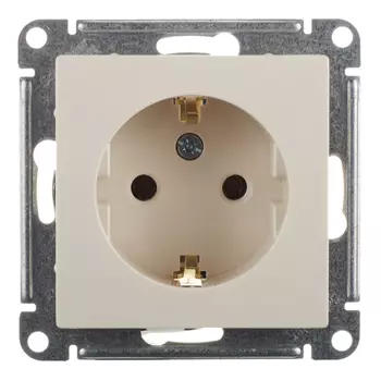 Розетка Systeme Electric AtlasDesign встраиваемая бежевая (ATN000243)