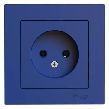 Розетка Systeme Electric AtlasDesign встраиваемая аквамарин (ATN001140)