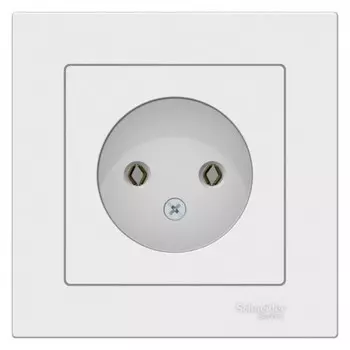 Розетка Systeme Electric AtlasDesign встраиваемая белая (ATN000140)