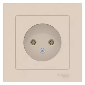 Розетка Systeme Electric AtlasDesign встраиваемая бежевая (ATN000240)