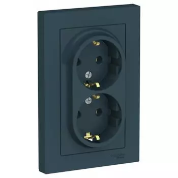 Розетка Systeme Electric AtlasDesign встраиваемая изумруд (ATN000824)