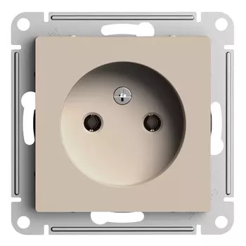 Розетка Systeme Electric AtlasDesign встраиваемая песочная (ATN001241)
