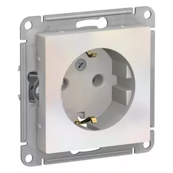 Розетка Systeme Electric AtlasDesign встраиваемая жемчуг (ATN000443)
