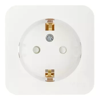 Розетка Systeme Electric Blanca накладная белая со шторками компакт (BLNRA111111)