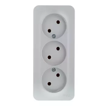 Розетка Systeme Electric Blanca накладная алюминий (BLNRA000313)