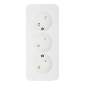 Розетка Systeme Electric Blanca накладная белая со шторками (BLNRA001311)