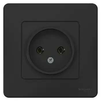 Розетка Systeme Electric Blanca встраиваемая антрацит (BLNRS000016)