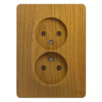 Розетка Systeme Electric Glossa встраиваемая дуб (GSL000520)