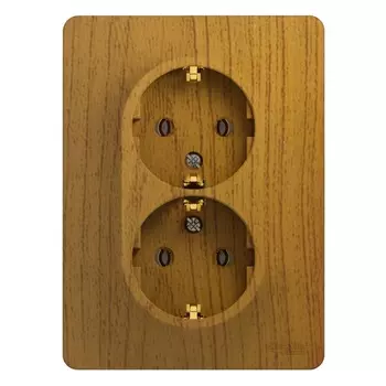 Розетка Systeme Electric Glossa встраиваемая дуб (GSL000524)