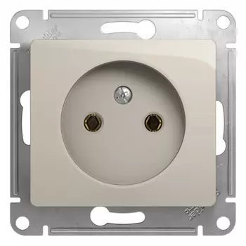 Розетка Systeme Electric Glossa встраиваемая молочная (GSL000941)
