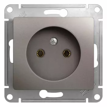 Розетка Systeme Electric Glossa встраиваемая платина (GSL001241)