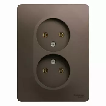 Розетка Systeme Electric Glossa встраиваемая шоколад (GSL000820)