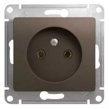 Розетка Systeme Electric Glossa встраиваемая шоколад (GSL000841)