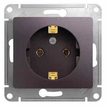 Розетка Systeme Electric Glossa встраиваемая сиреневый туман (GSL001443)