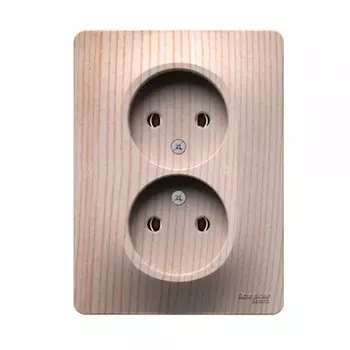 Розетка Systeme Electric Glossa встраиваемая сосна (SE GSL001520)