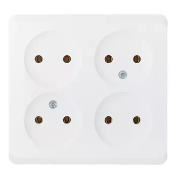 Розетка Systeme Electric Этюд накладная белая (PA16-205B)