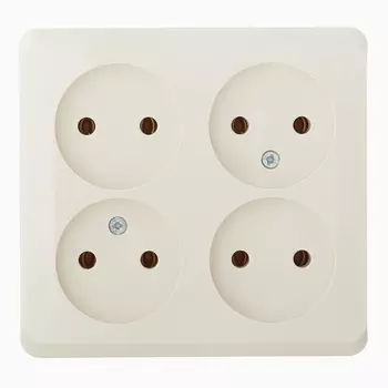 Розетка Systeme Electric Этюд накладная кремовая (PA16-205K)