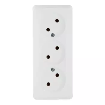 Розетка Systeme Electric Этюд накладная белая (PA16-009B)