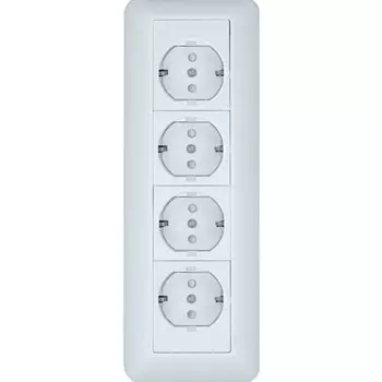 Розетка Systeme Electric Wessen 59 накладная белая (RA16-411M-BI)