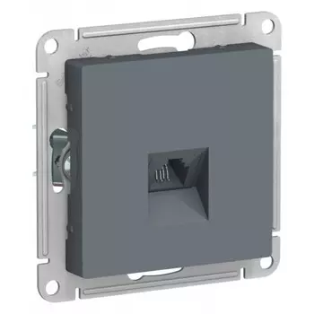 Розетка телефонная Systeme Electric AtlasDesign встраиваемая грифель RJ11 (ATN000781)