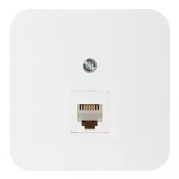 Розетка телефонная Systeme Electric Blanca накладная белая (BLNIA011001)