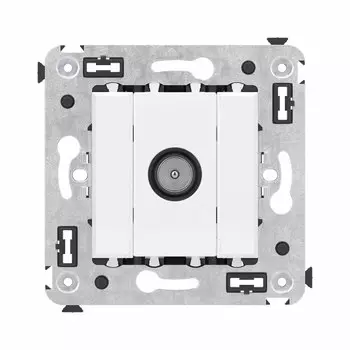 Розетка телевизионная DKC Avanti встраиваемая белая (5323688)