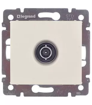 Розетка телевизионная Legrand Valena встраиваемая слоновая кость (695617)